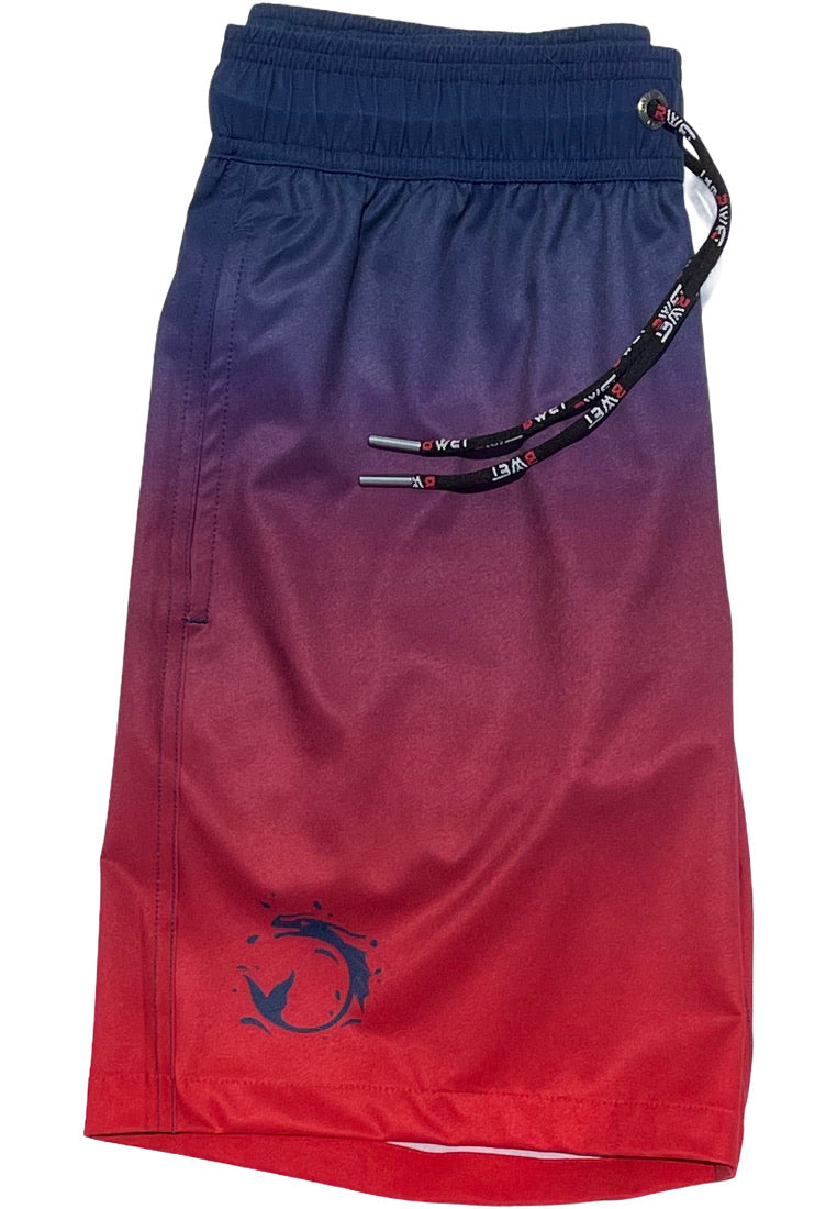 Get Beach Ready with 'Sunset' Swim Shorts by BWET – Durable Quality with UV Protection!-2