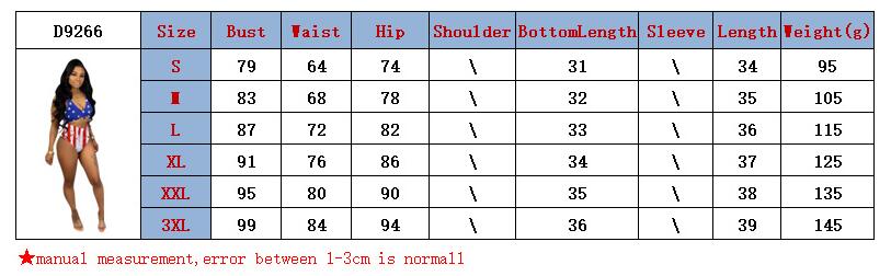 Popular Women's Swimming Sets Independence Day National Day USA Flag Printed Two-Piece Swimsuit Blue Stars Bra tankini swimsuits-4