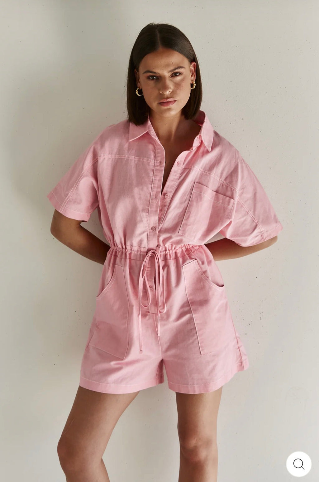 Pink Cotton Jumpsuit | Cotton Jumpsuit | Summer Jumpsuit-0