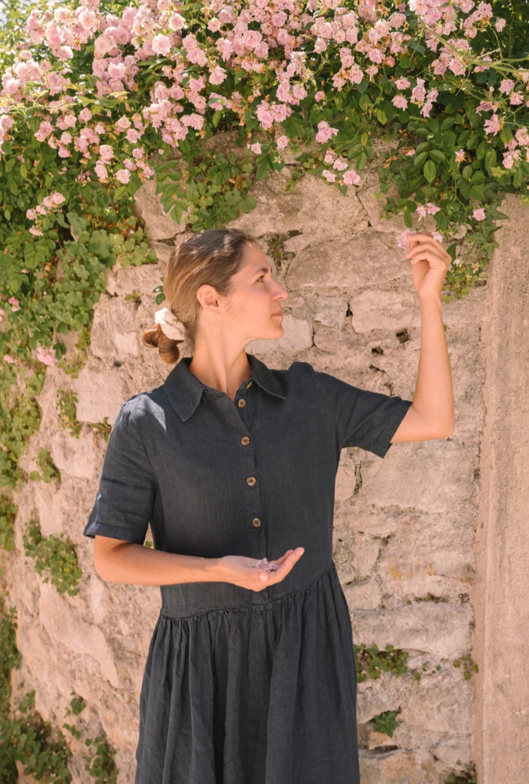 Blue Linen Dress | Maxi Dress | Linen Dress | Linen Clothing | 100% Organic Linen-2