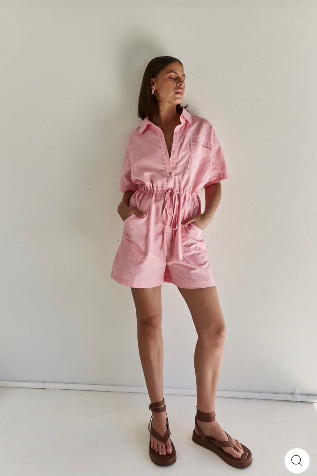Pink Cotton Jumpsuit | Cotton Jumpsuit | Summer Jumpsuit-2