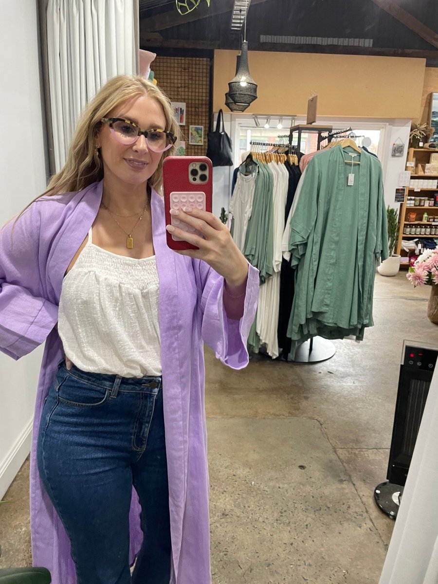 Shirred Cotton Cami | White